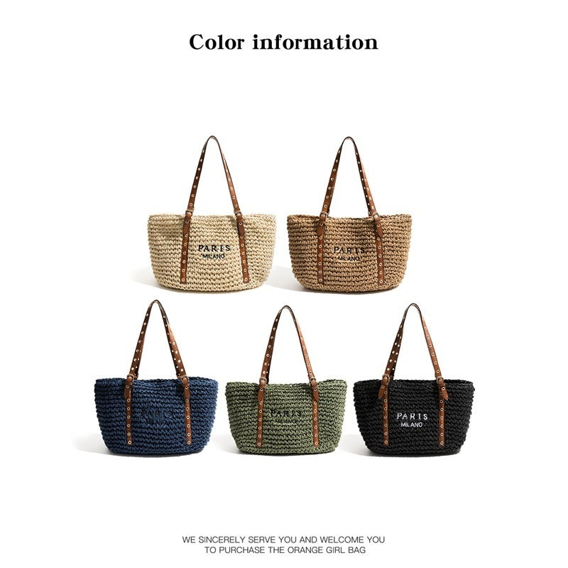 New Bohemian Style Minimalist Straw Bag For Beach - Beauty Accessories