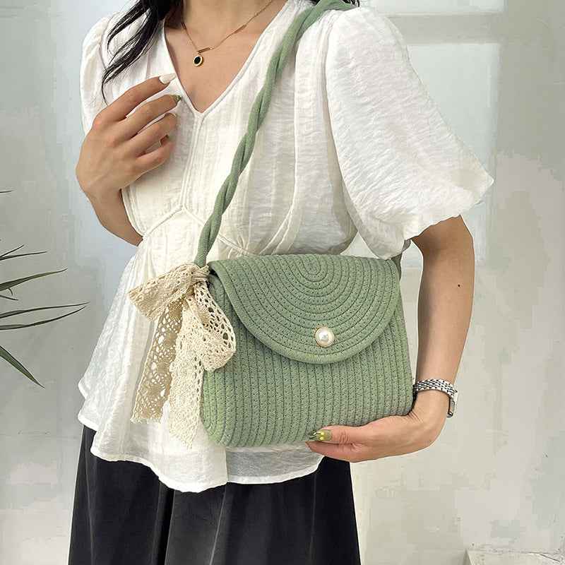Summer Woven Shoulder Bag