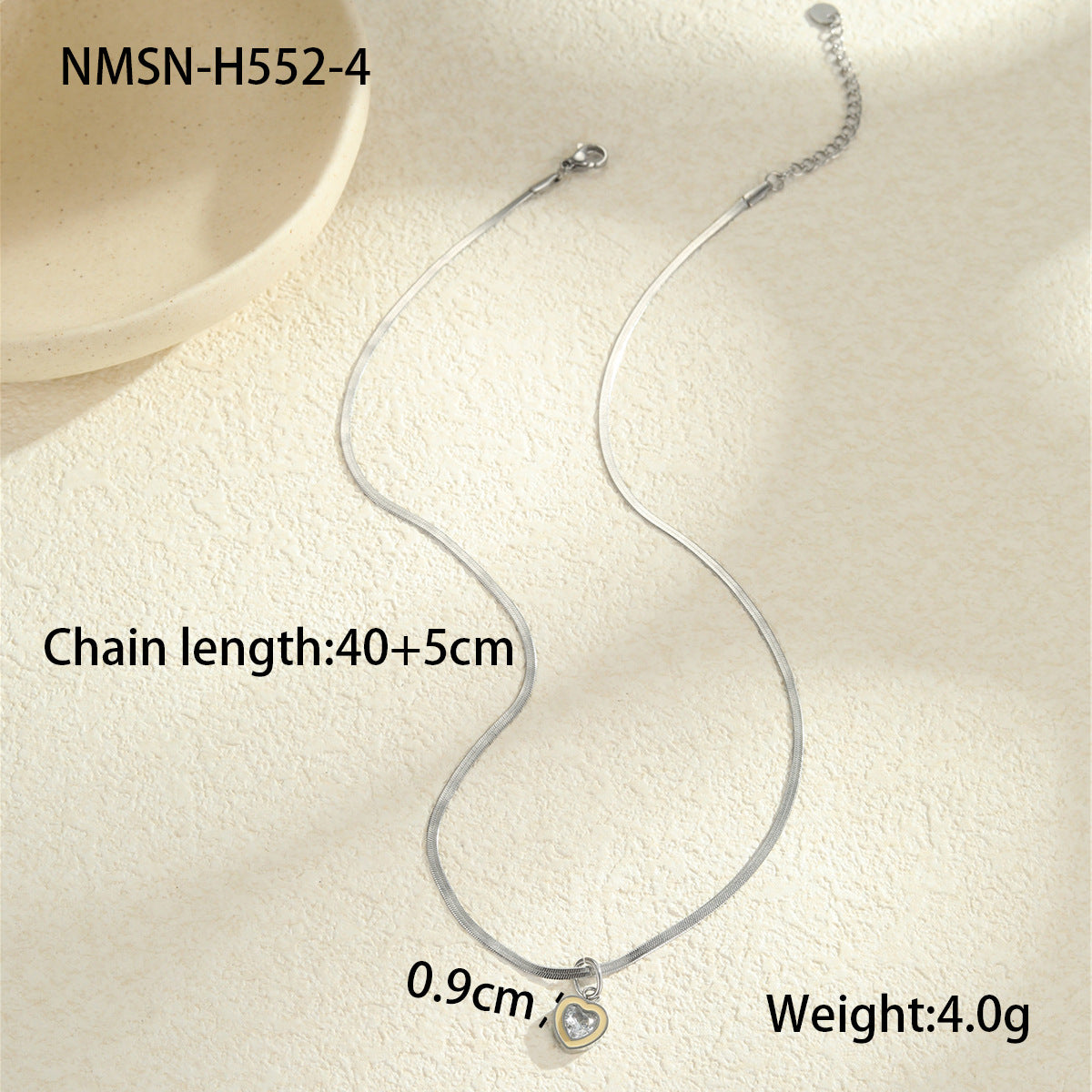 Color Zircon Minimalist Summer Stainless Steel Necklace - Beauty Accessories