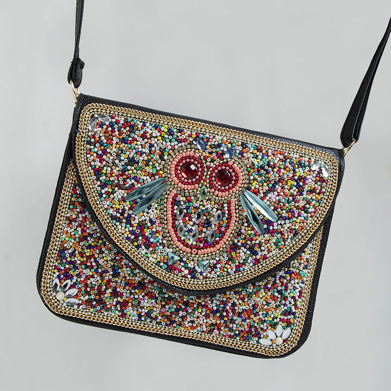 Bohemian Style Bag Bead Ethnic Style Satchel Shell Phone Bag - Beauty Accessories