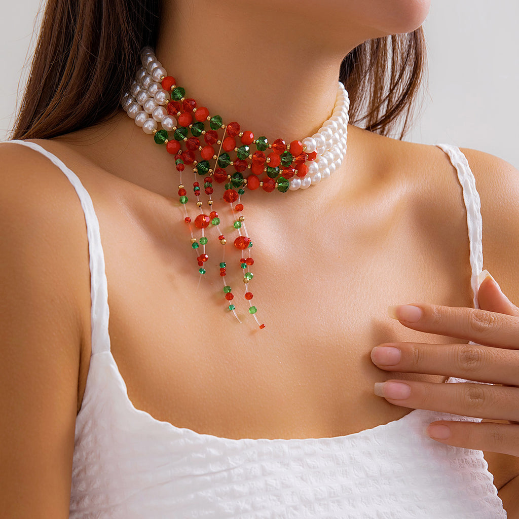 Women's Fashion Gothic Pearl Necklace - Beauty Accessories