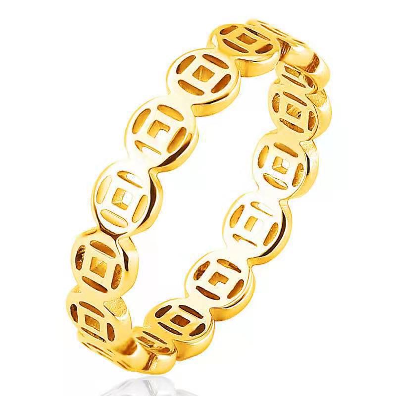 Stainless Steel Lucky Ring - Beauty Accessories