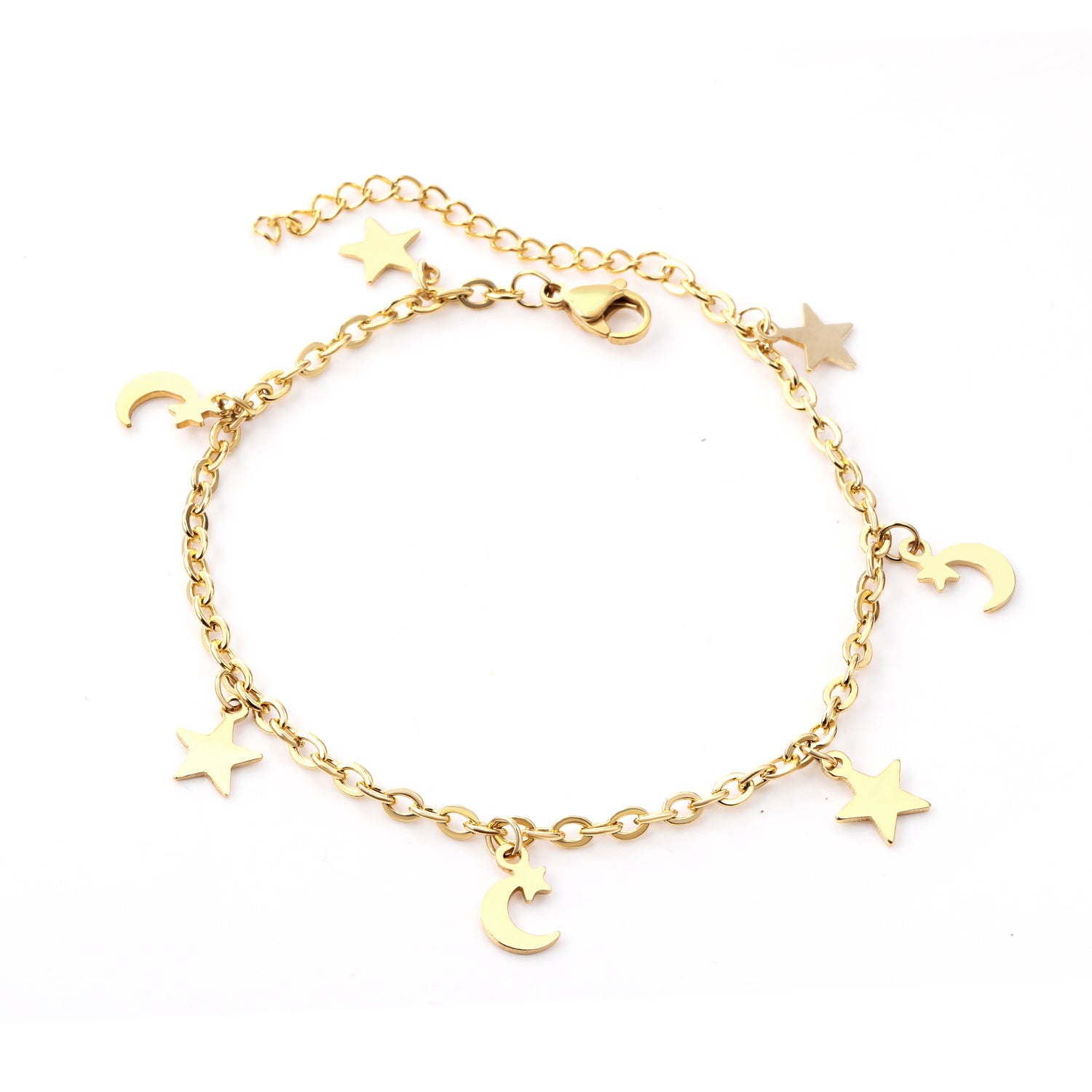 Stainless Steel Anklet Chain Foot Ornaments Female Casual Retro Travel Beach Anklet - Beauty Accessories