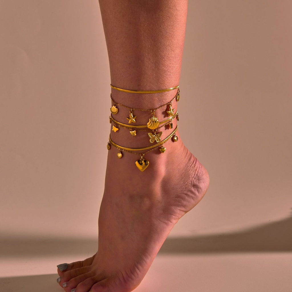 Ocean Style Stainless Steel Women's Anklet - Beauty Accessories