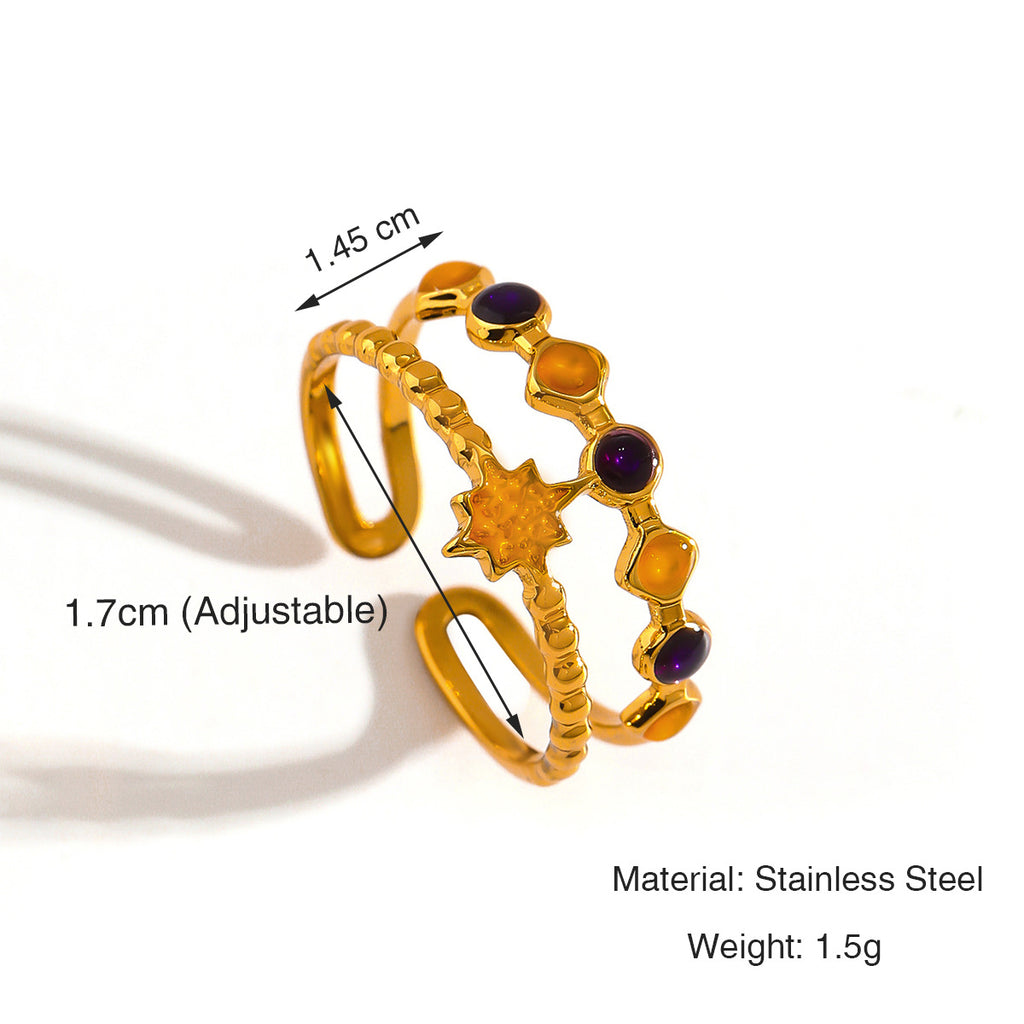 Simple Fashion Stainless Steel Ring For Women - Beauty Accessories