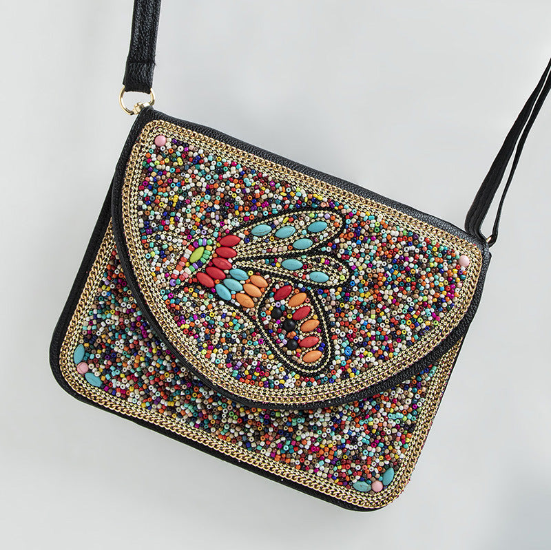 Bohemian Style Bag Bead Ethnic Style Satchel Shell - Beauty Accessories
