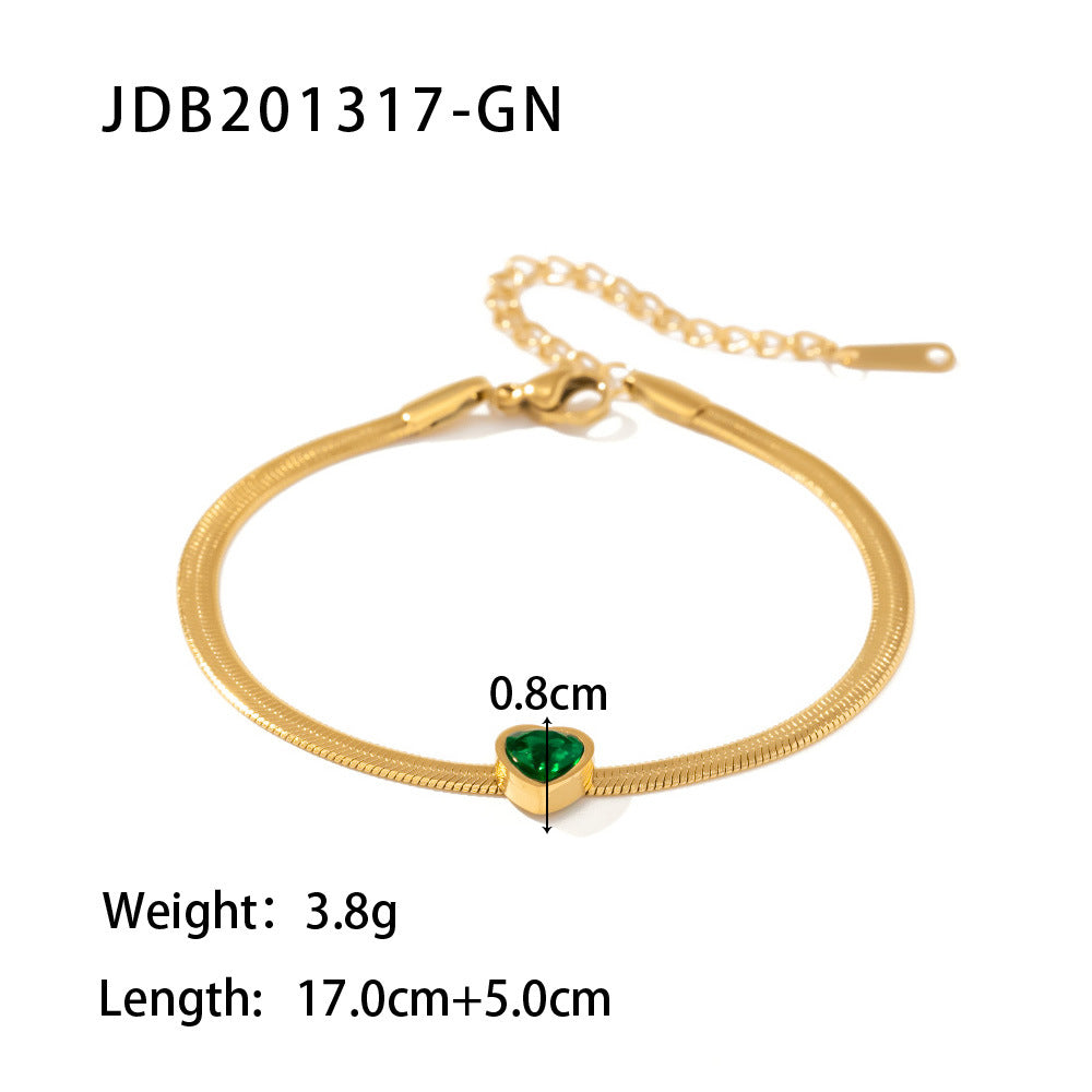 French-style 18K Gold-plated Stainless Steel Bracelet - Beauty Accessories
