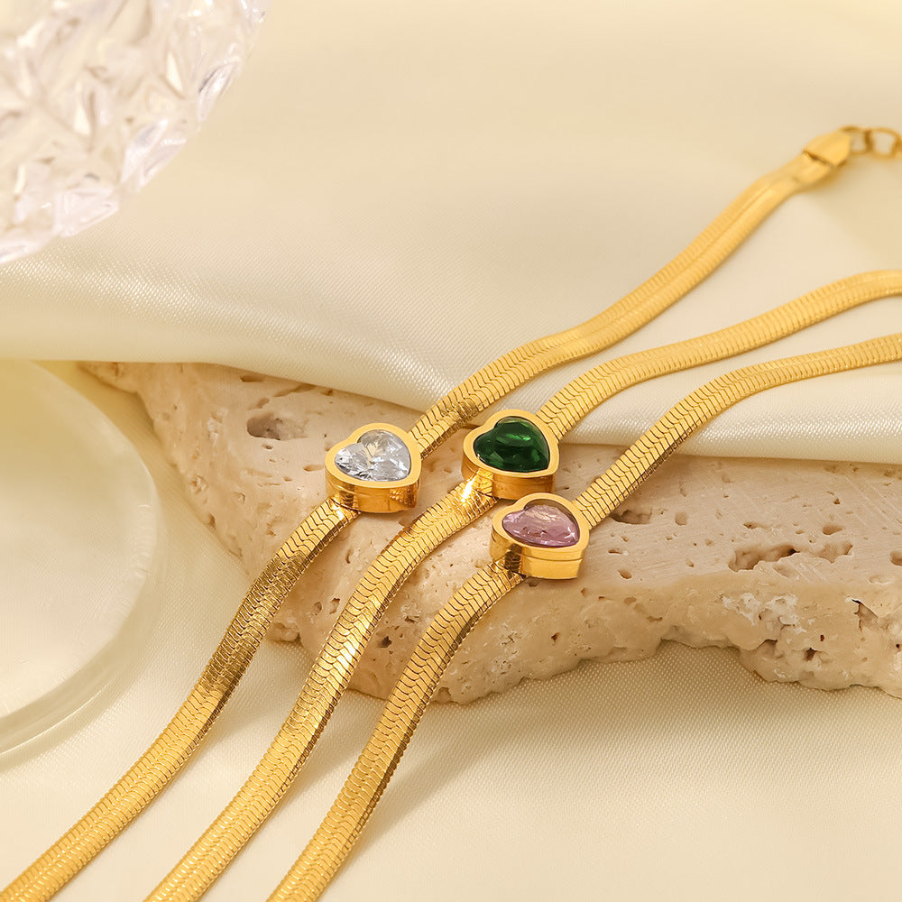 French-style 18K Gold-plated Stainless Steel Bracelet - Beauty Accessories