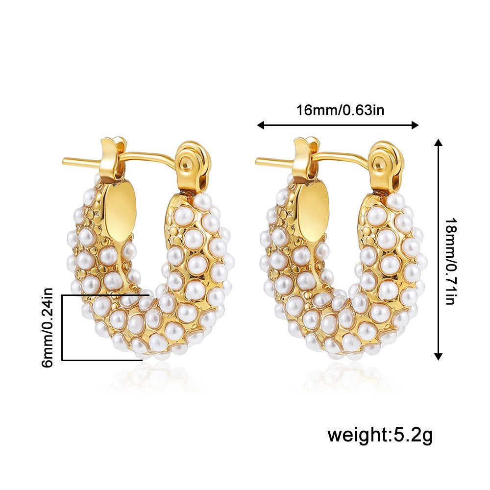 Stainless Steel 18K Gold Plating Twist-knot Earrings With Diamonds - Beauty Accessories