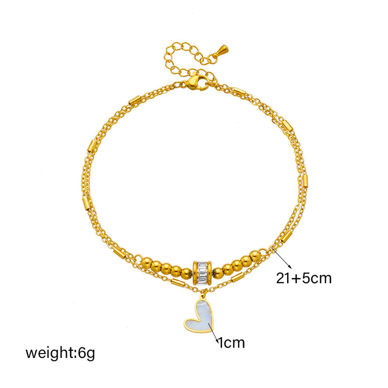 Fashion Jewelry Boho Classic Love Heart Ankle Chain - Beauty Accessories