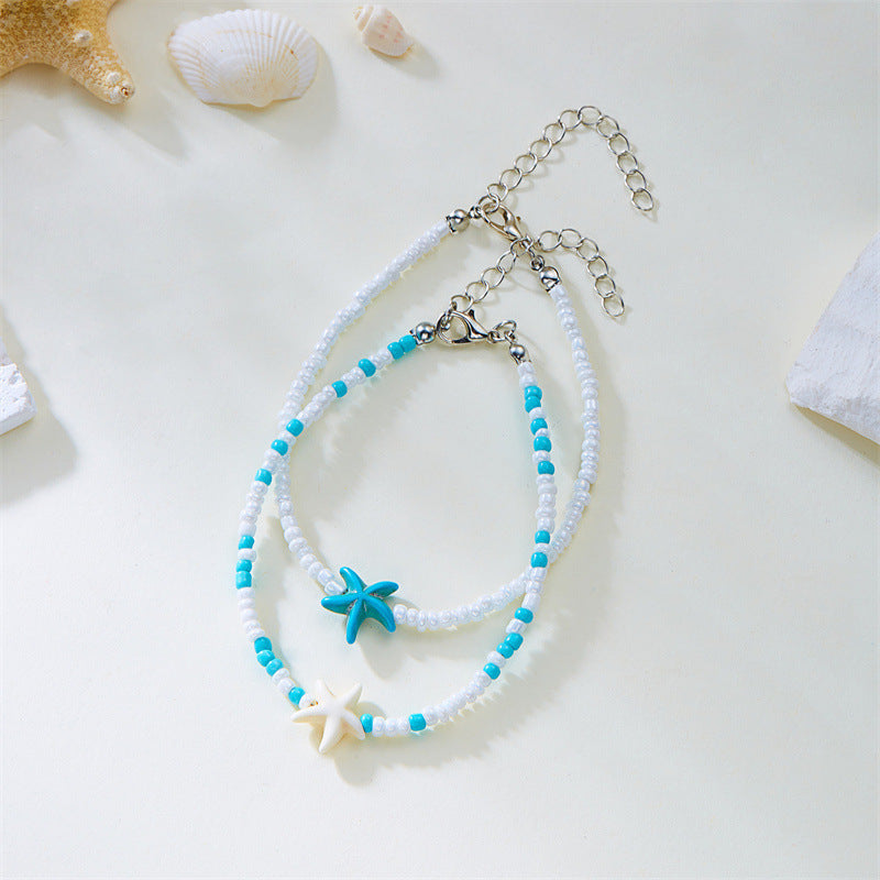 Summer Fashion Beads String Women Anklets - Beauty Accessories