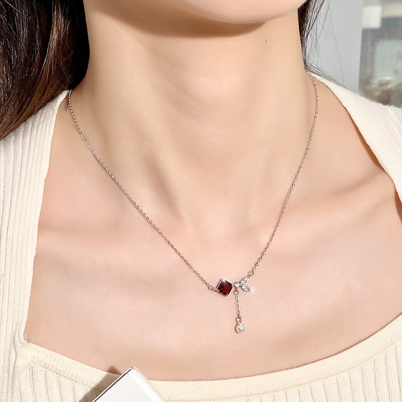 Natural Crystal Topaz Sterling Silver Necklace - Beauty Accessories