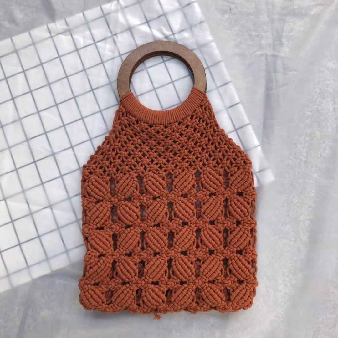 Handwoven Straw Tote Bag - Beauty Accessories