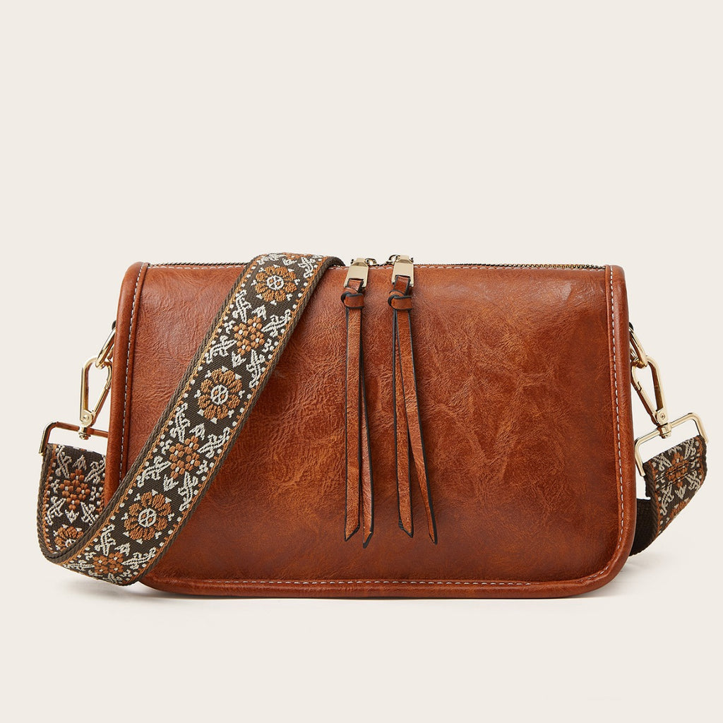 Women's Bohemian Wide Shoulder Strap Crossbody - Beauty Accessories