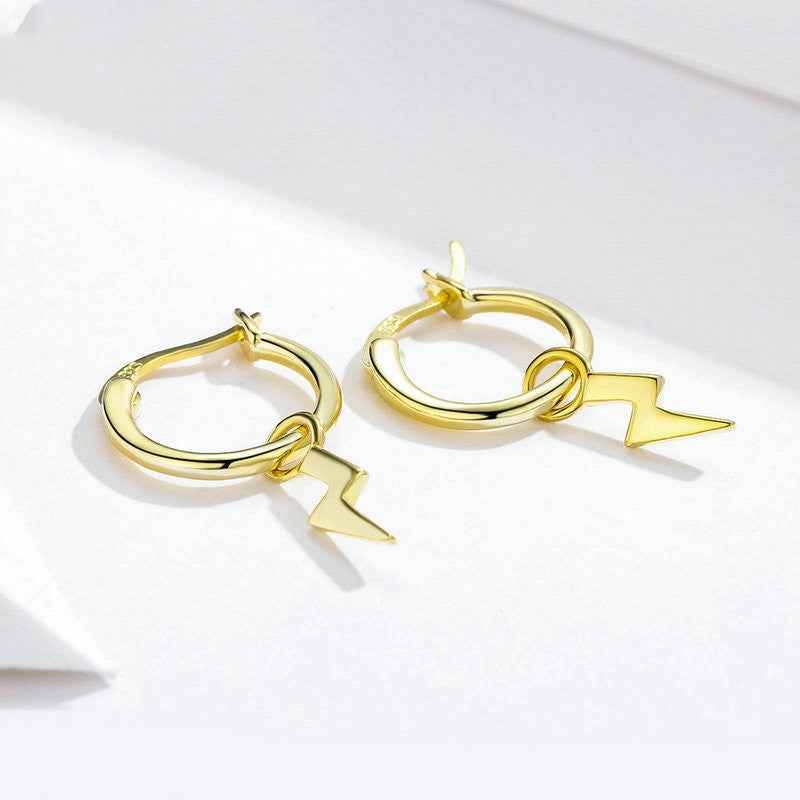Lightning 925 sterling silver earrings