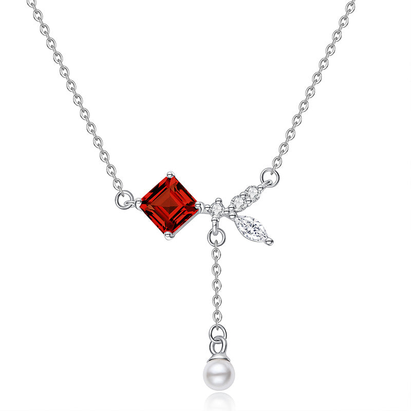 Natural Crystal Topaz Sterling Silver Necklace - Beauty Accessories