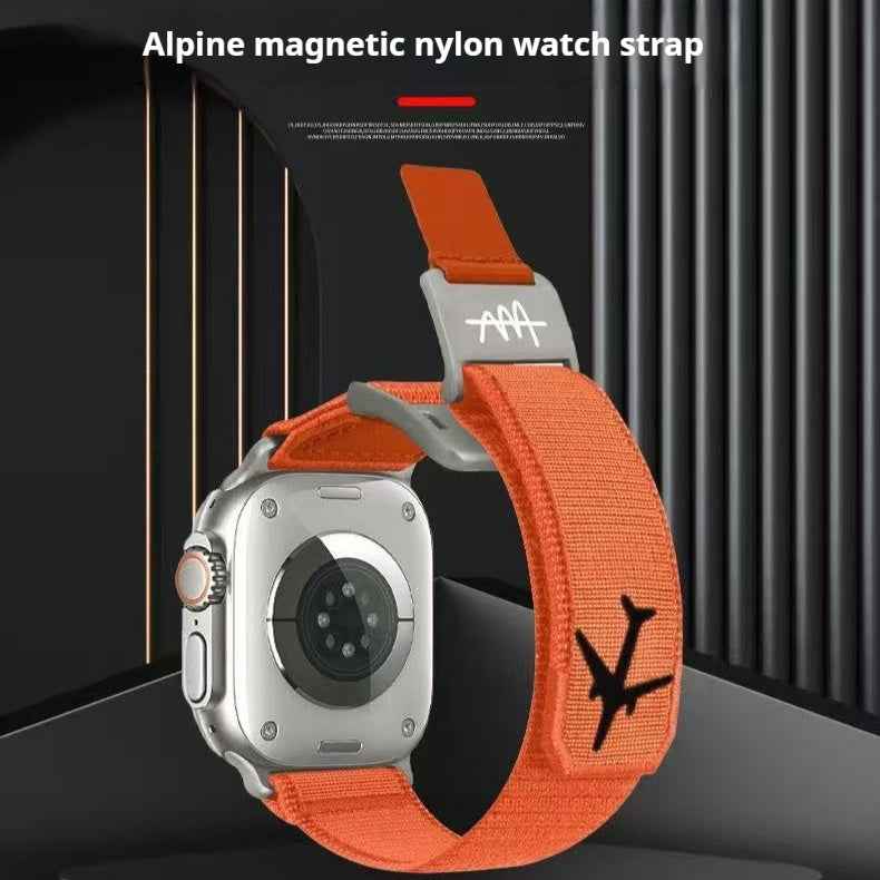 Fashionable Magnetic Nylon Watch Strap
