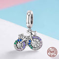 925 sterling silver rainbow pendant