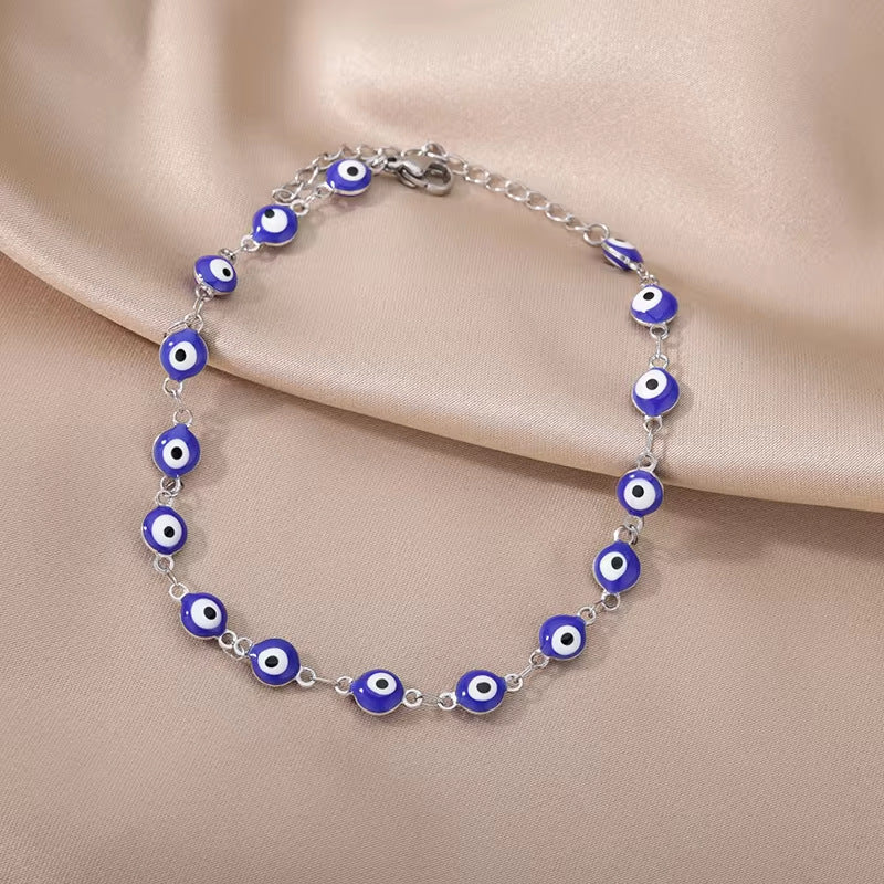 Tassel Anklet Gold Stainless Steel Waterproof Adjustable - Beauty Accessories