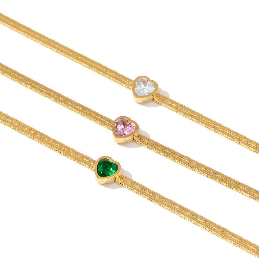 French-style 18K Gold-plated Stainless Steel Bracelet - Beauty Accessories