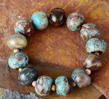 Natural stone woven bracelet - Beauty Accessories