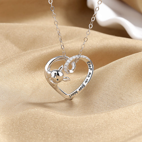 925 Sterling Silver Necklace With A Little Pig Pendant - Beauty Accessories