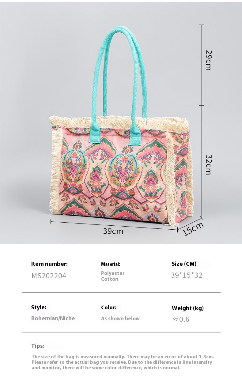 Women's Summer Bohemian Retro Shoulder Bag - Beauty Accessories