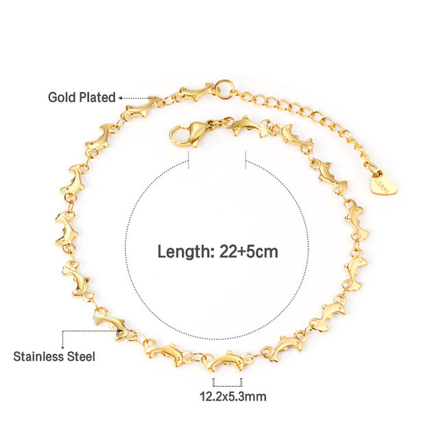 Stainless Steel Anklet Chain Foot Ornaments Female Casual Retro Travel Beach Anklet - Beauty Accessories