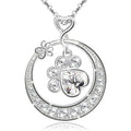 Disc Diamond Star Moon Smart Necklace - Beauty Accessories