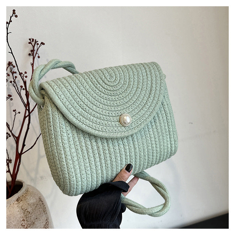 Summer Woven Shoulder Bag - Beauty Accessories