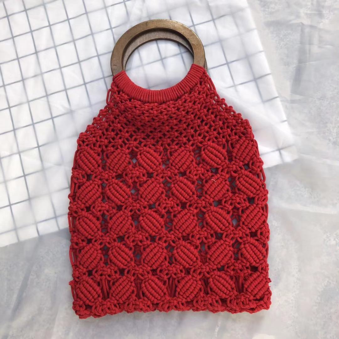 Handwoven Straw Tote Bag - Beauty Accessories