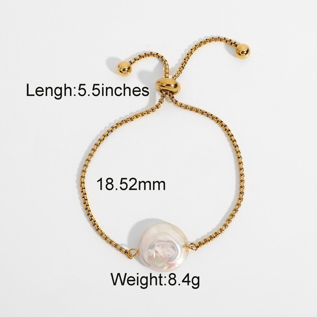 Freshwater Baroque Pearl Waterproof Bracelet - Beauty Accessories