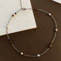 Tigereye Handmade Beaded Pearl Necklace - Beauty Accessories