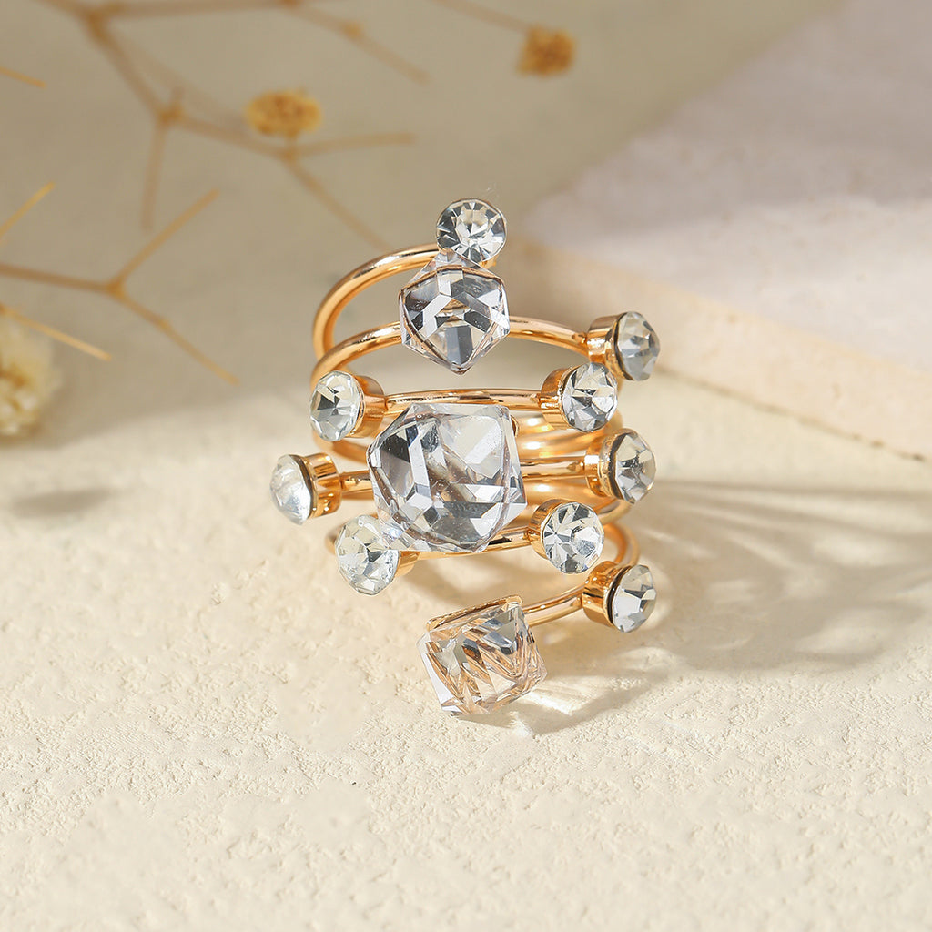 Boho Stackable Gemstone Rings Set For Women - Beauty Accessories