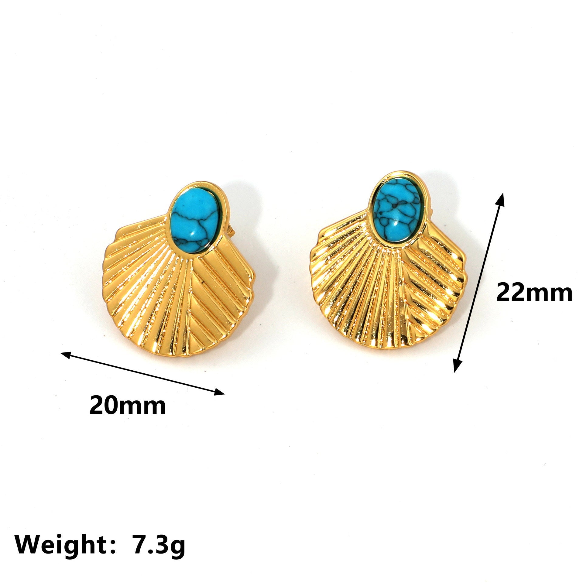 Summer New Electroplating Stainless Steel Studs Women - Beauty Accessories