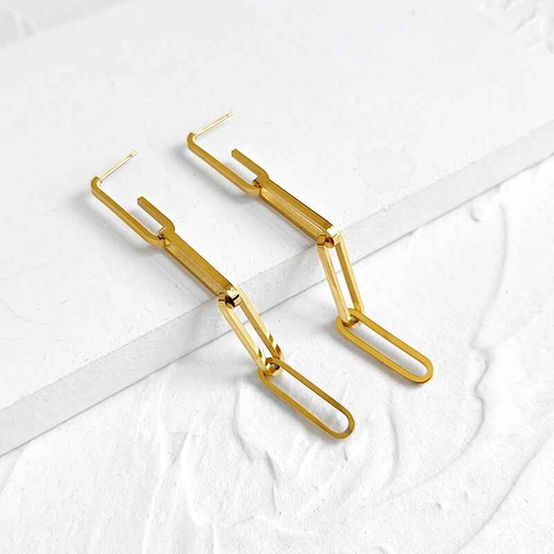 Stainless steel metal earrings