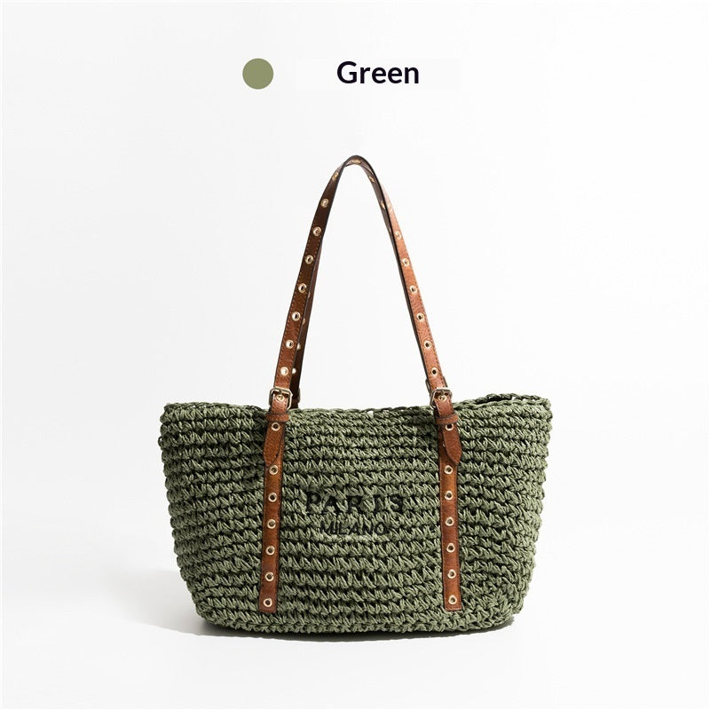 New Bohemian Style Minimalist Straw Bag For Beach - Beauty Accessories