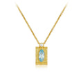 925 Sterling Silver Topaz Necklace