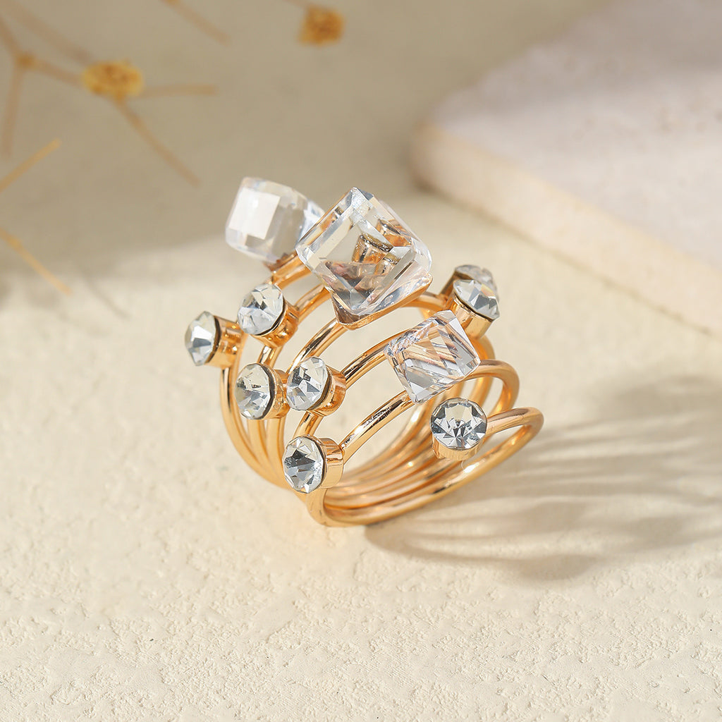 Boho Stackable Gemstone Rings Set For Women - Beauty Accessories