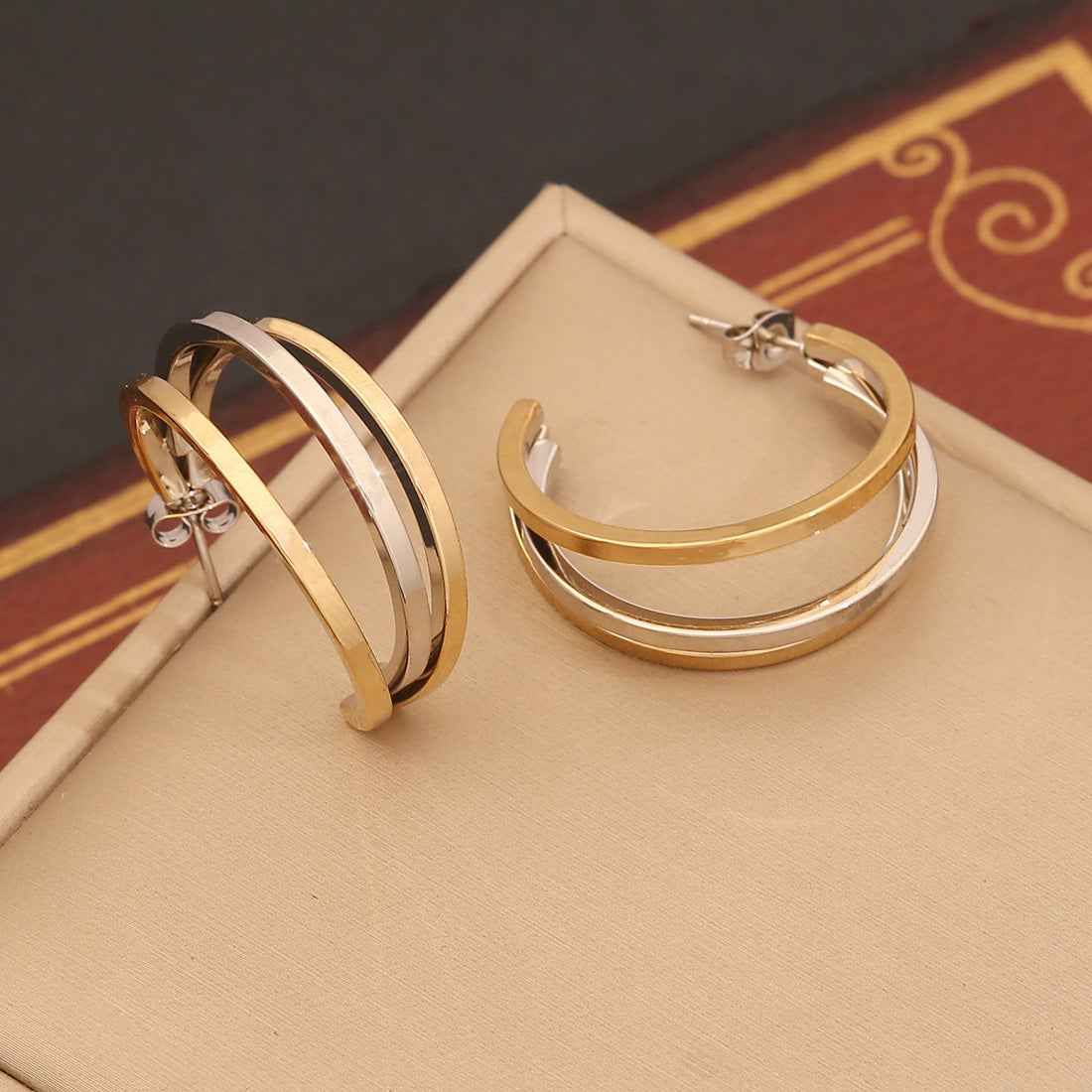 Personalized Linear Stainless Steel Earrings - Beauty Accessories
