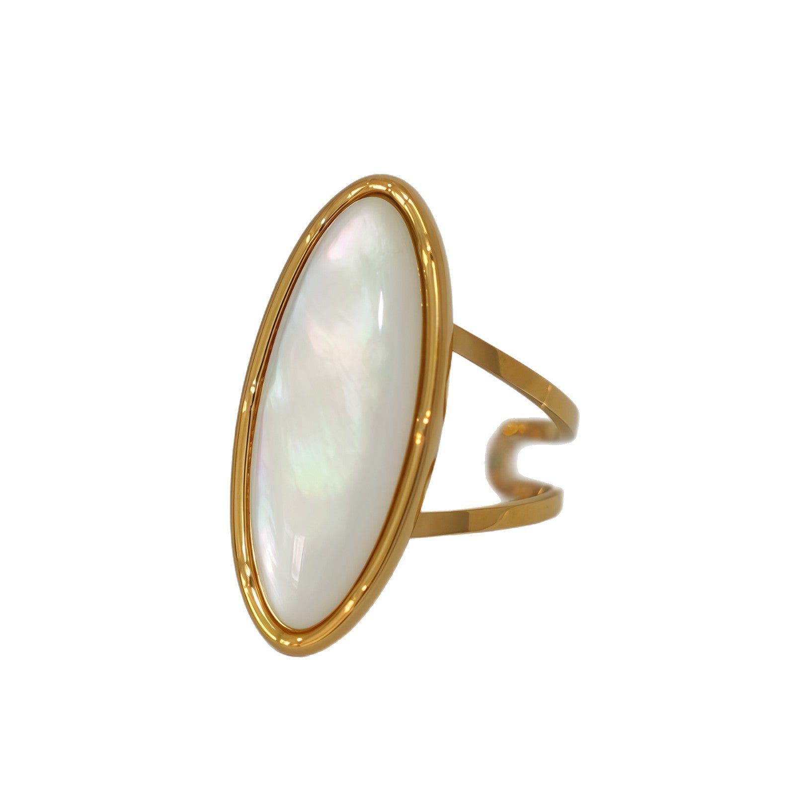 Summer Minimalist Stylish Stainless Steel Shell Ring - Beauty Accessories