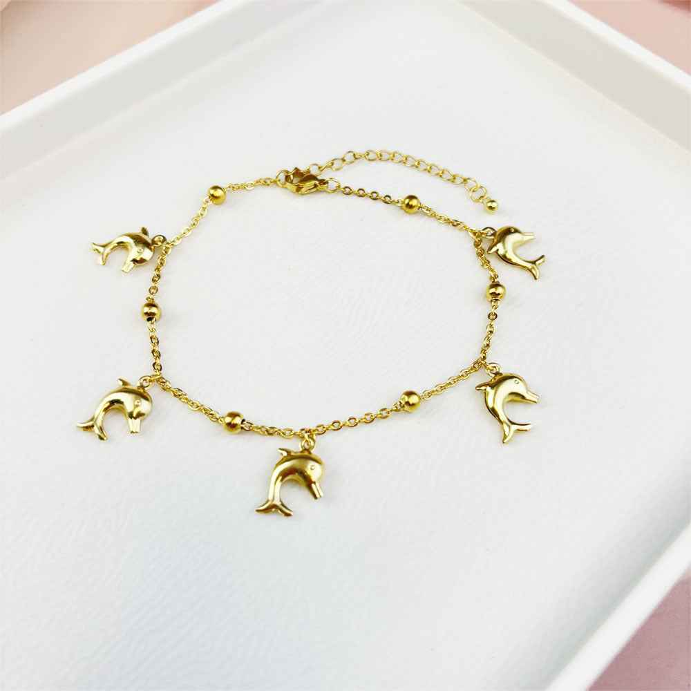 Ocean Series Stainless Steel Women's Anklet - Beauty Accessories