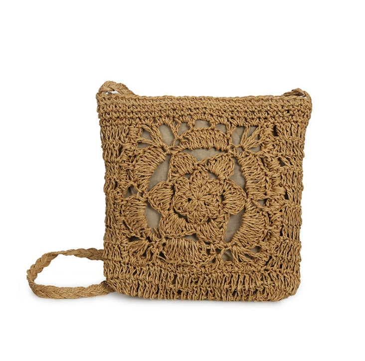 Handmade Bohemian Woven Beach Bag - Beauty Accessories