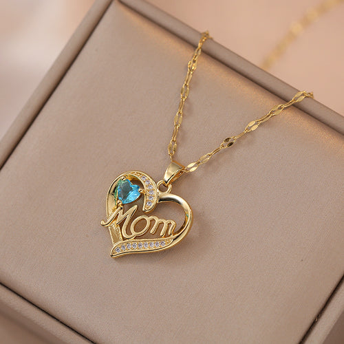 Heart Flower Pendant Stainless Steel - Beauty Accessories