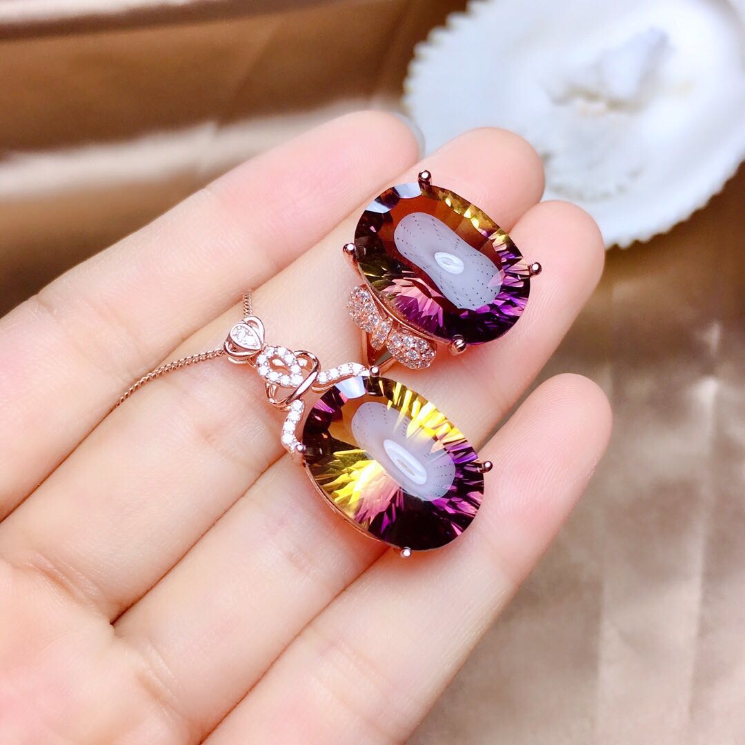 Amethyst Set Simple Crystal Clean