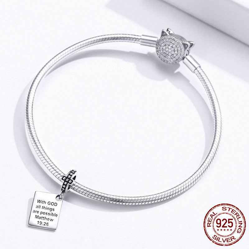 Aurelia — Oxidized Sterling Silver Charm Bracelet