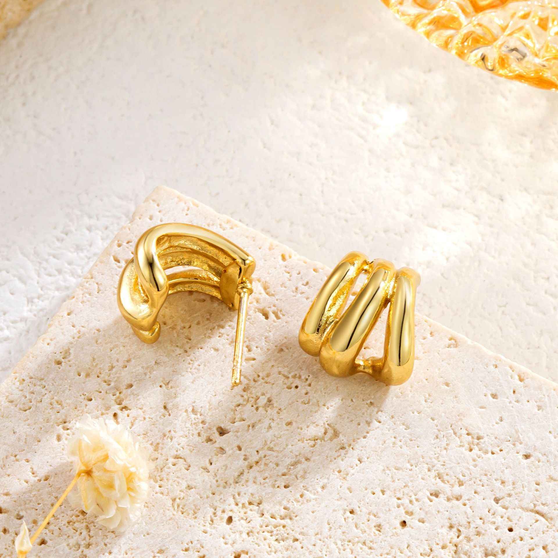 Fashion Stainless Steel Geometric Earrings