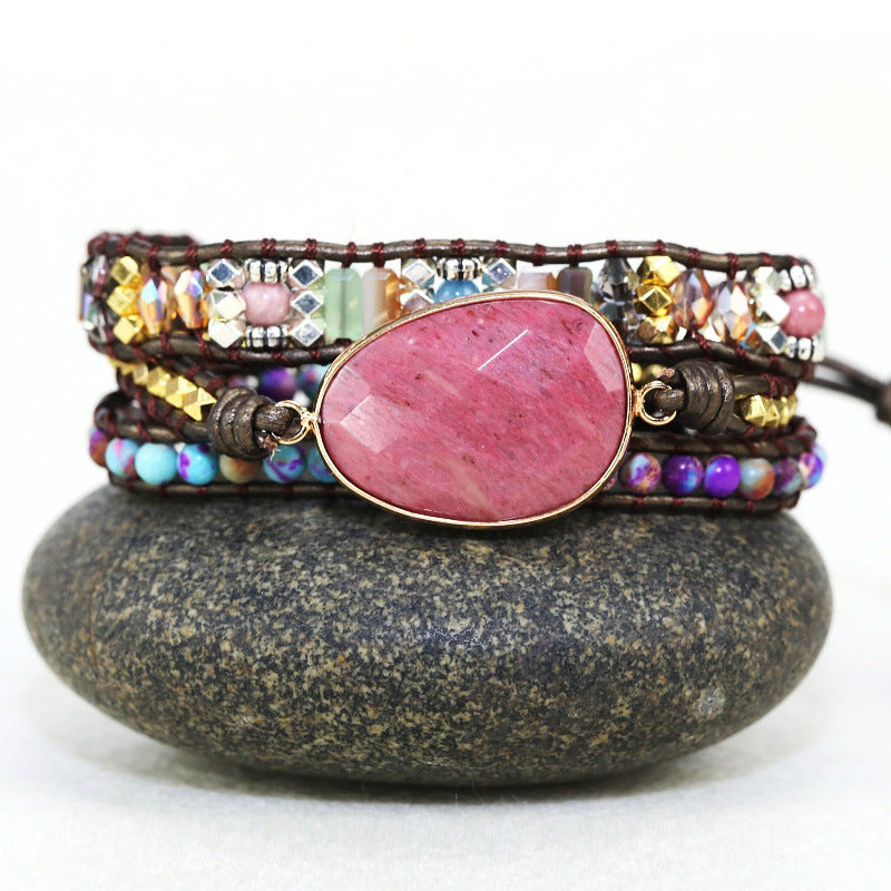 Hand-woven Natural Stone Bracelets For Women - Beauty Accessories