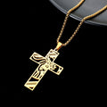 Stainless Steel Cross Pendant Titanium Steel - Beauty Accessories