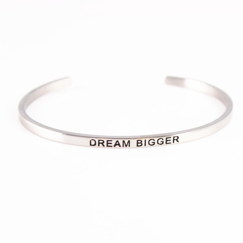 Engraving stainless steel bracelet - Beauty Accessories